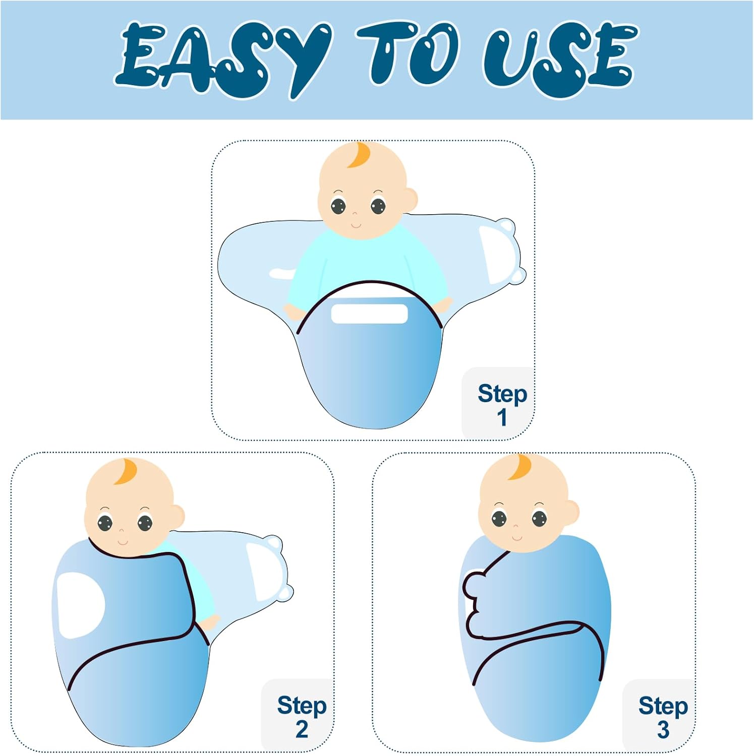 Baby Swaddle Sleep Sacks with Hats for 0-3 Months Baby Swaddle Blanket Wrap Newborn Swaddles Sack