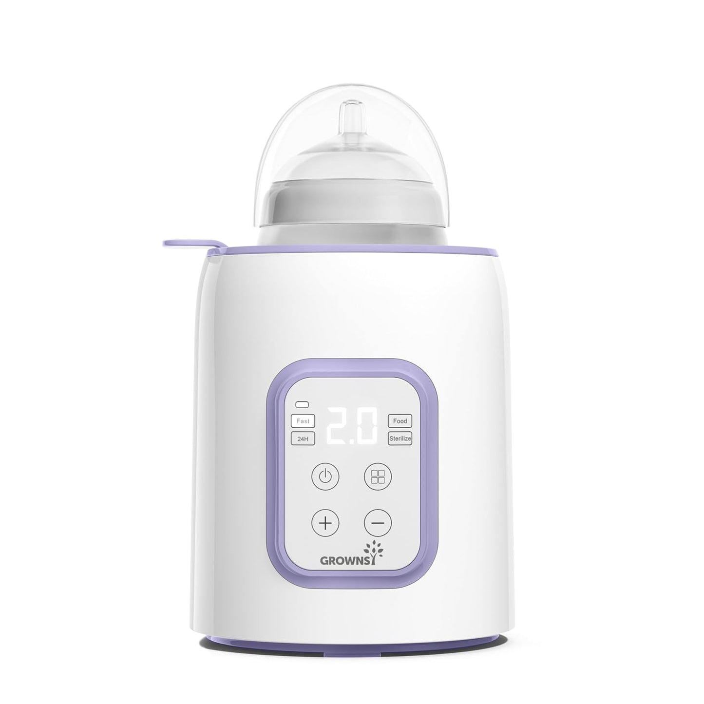 GROWNSY Bottle Warmer, 8-in-1 Fast Baby Bottle Warmer for Breastmilk or Formula, Smart Temperature