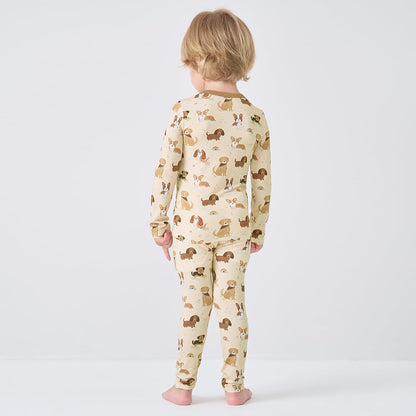 pureborn Baby Viscose From Bamboo Pajamas Set Pjs - Kids Toddler Girl Snug Fit Viscose Sleepwear 2pcs 18M-8Y