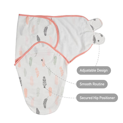 Organic Baby Swaddle Sleep Sacks, 3-Pack Swaddles for Newborns Baby Essentials, Infant 0-3 Months