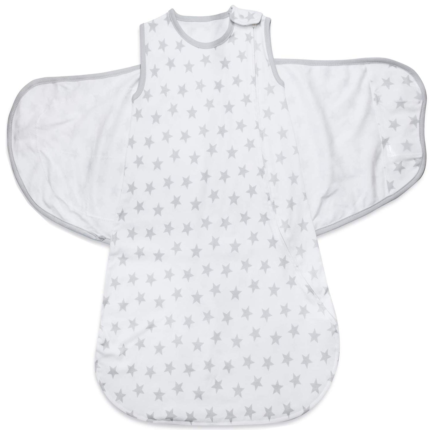 Baby Swaddle,Adjustable Wearable Baby Sleep Sack XL,Miracle Swaddles for Babies Large,100% Cotton,6-12 Months(Gray Stats)