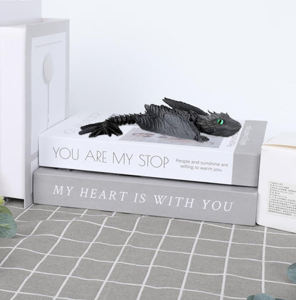 3D Printed Dragon, Feathered Wyvern Dragon, Articulated Dragon, Fidget Dragon Toys for Adult, Home Office Decor Executive Desk Toy