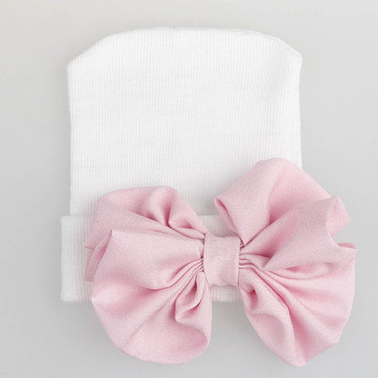 Baby Caps and Mittens Newborn Hospital Beanie Hats No Scratch Gloves Soft Babies Gift Set for Boys Girls