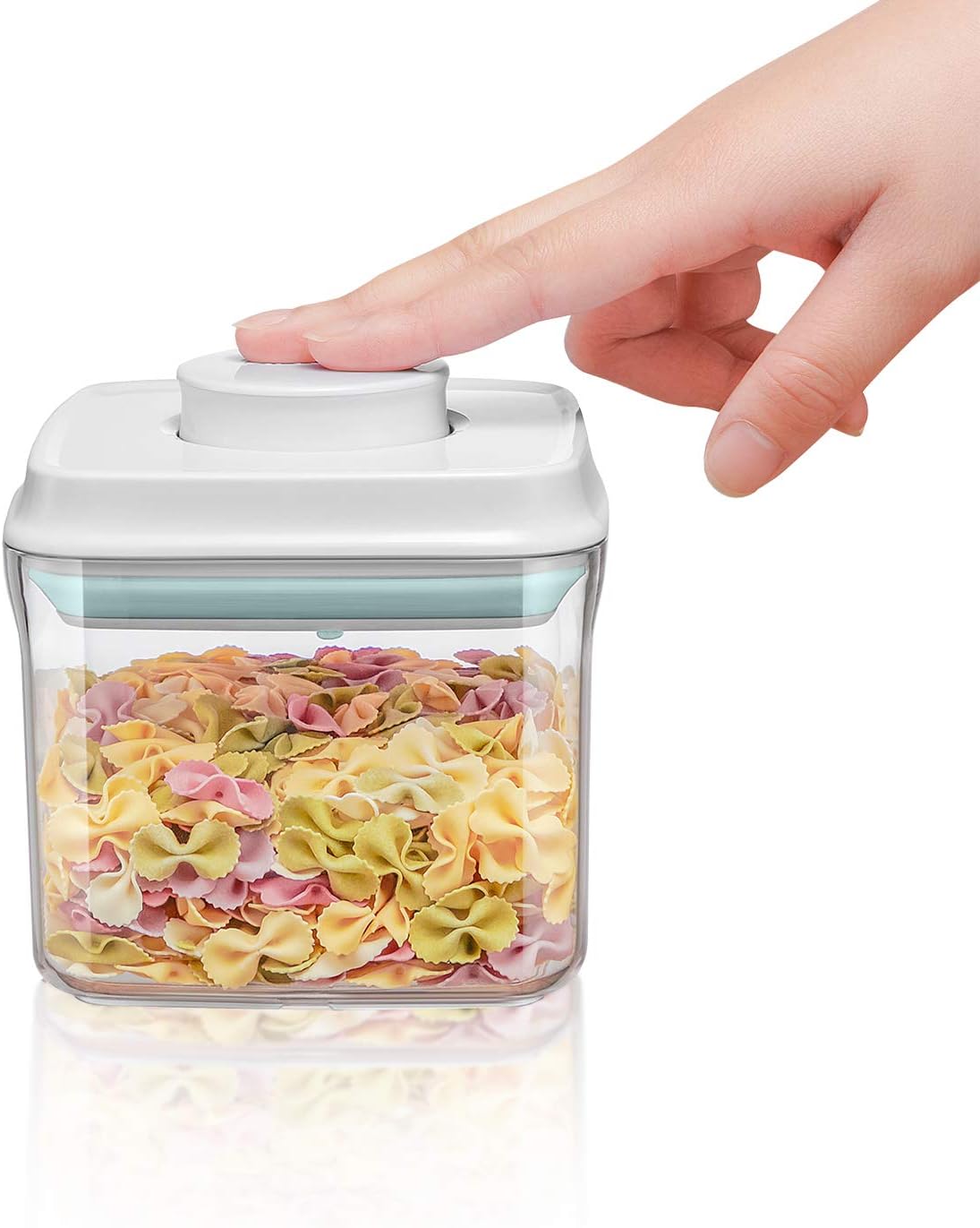 BopTop (1pc - 500ml) Airtight Food Storage Container – Mechanical Silicone Seal Canister - BPA-Free