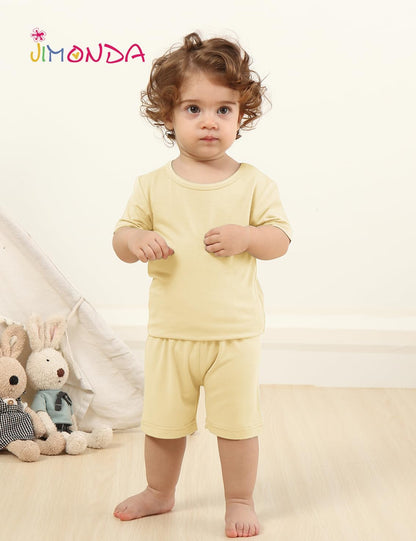 Jimonda Baby Boys Girls Pajama Sets Toddler Sleepwear Cool Jammies 2pcs Viscose from Bamboo PJs 18M-8Y