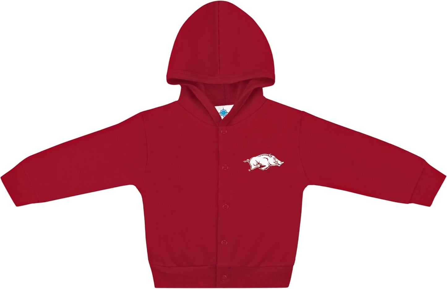 Creative Knitwear College Baby Snap Hooded Jacket - Team Logo, Multiple Colors, for Boys & Girls, (0-24 Months)