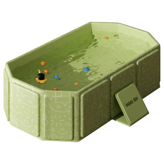 Baby Foldable Kids Bathtub for Infants to Toddler with Non-Slip Base,Easy Storage,Perfect for Small