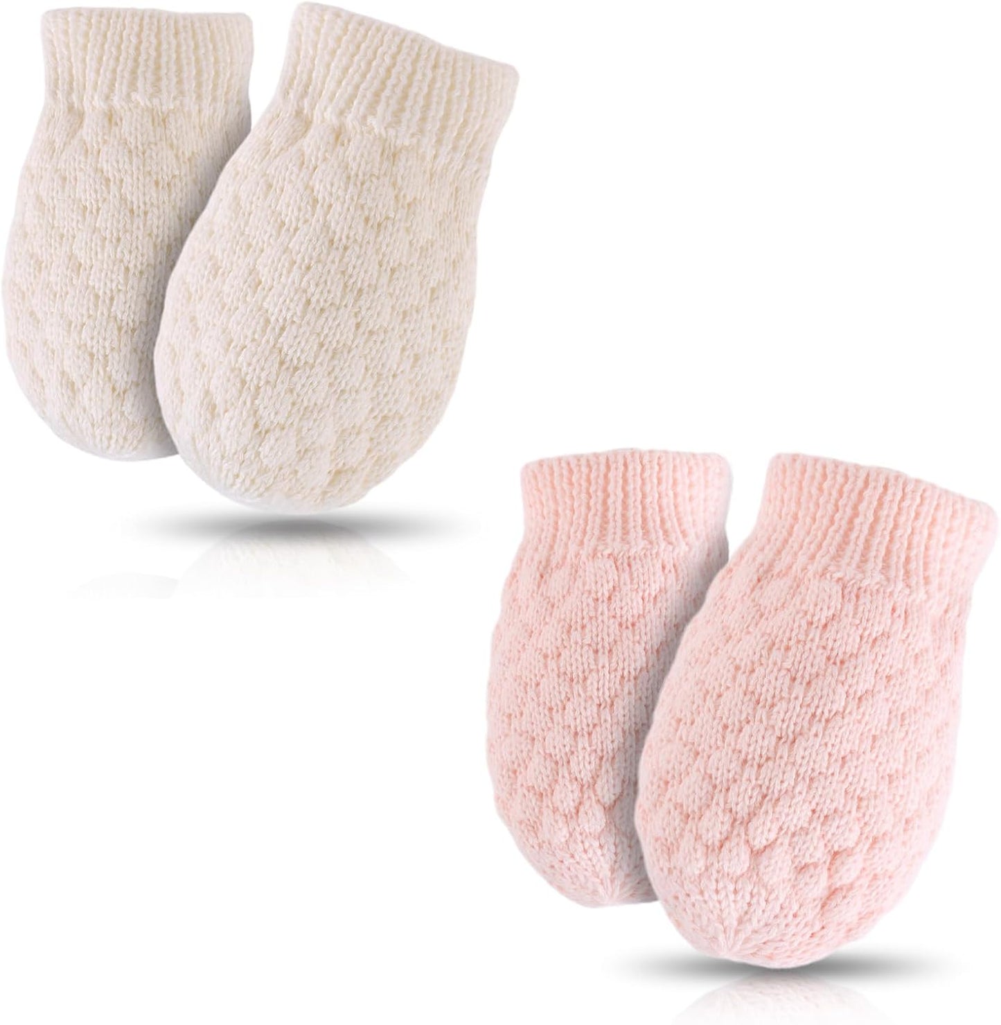 Baby Knit Mittens Toddler Boys Girls Gloves Winter Infant Newborn No Scratch Mitten 0-3 Years