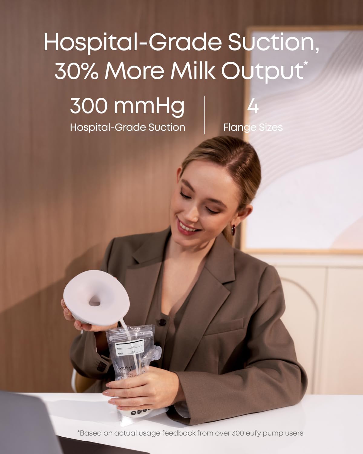 eufy Security Heated Wearable Breast Pump S1 Pro, Slim Hands-Free with Industry-Leading HeatFlow