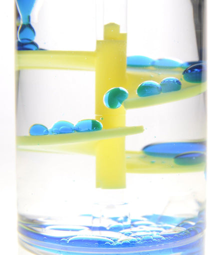 PowerTRC Cylinder Liquid Motion Bubbler Tube | Liquid Sensory Toy Timer | Calm and Relaxing Fidget Office Desk Toy | Helps with Anxiety, Austism, ADHD