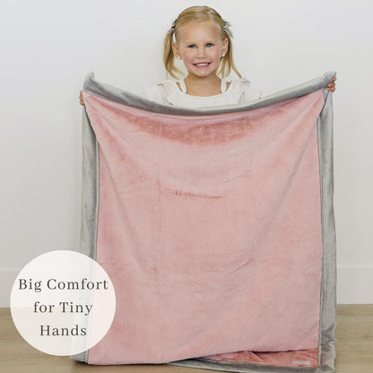 SARANONI Receiving Blankets for Babies Super Soft Boutique Quality Lush Luxury (Light Pink/Gray