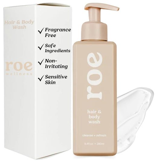 Roe Wellness- Toddler & Baby Body Wash & Shampoo Moisturizing Clean Ingredients | Suitable for