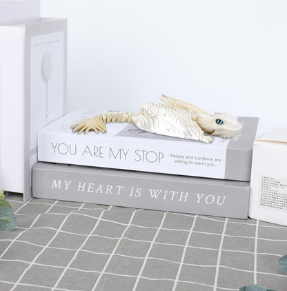 3D Printed Dragon, Feathered Wyvern Dragon, Articulated Dragon, Fidget Dragon Toys for Adult, Home Office Decor Executive Desk Toy
