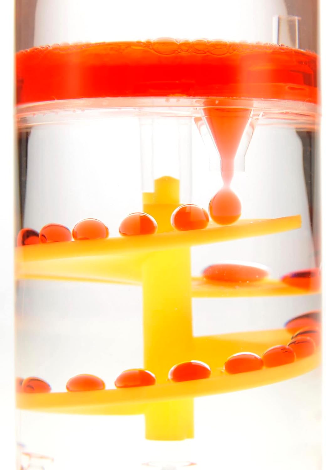 PowerTRC Cylinder Liquid Motion Bubbler, Liquid Sensory Toy Timer, Calm and Relaxing Fidget Desk Toy, Helps with Anxiety, Austism, ADHD. Gifts for Kids and Adults Classroom and Office