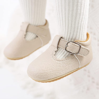 Baby Shoes Mary Jane Flats Non Slip Soft Sole Infant Toddler Sneakers First Walkers Party Christmas Dress Shoes