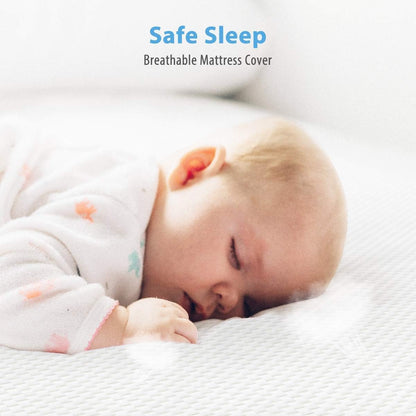 Crib Mattress, Dual Sided Comfort Memory Foam Toddler Bed Mattress, Triple-Layer Breathable Premium