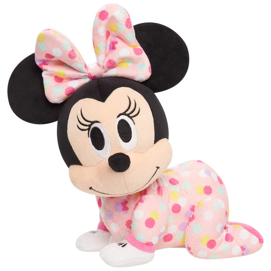 Disney Baby Musical Crawling Pals Plushie, Minnie Mouse, Interactive Crawling Plushie, Stuffed