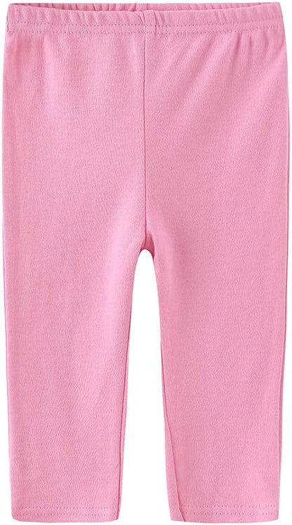 Unisex Newborn Baby Cotton 4-Pack Pants Embroidery Pringting Casual Leggings 0-24 Months for Boys and Girls