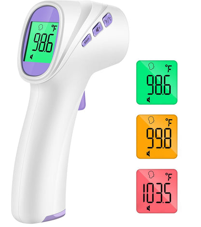 No-Touch Thermometer for Adults and Kids, Digital Thermometer with Fever Alarm, Fast Accurate