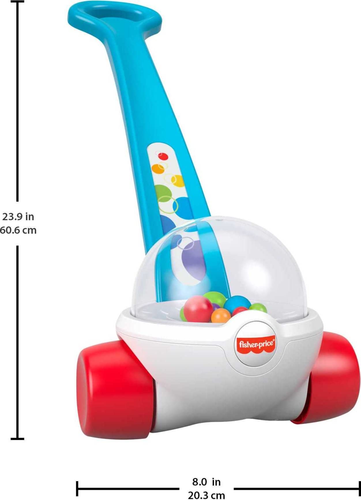 Fisher-Price Corn Popper, Blue Push-Along Toy