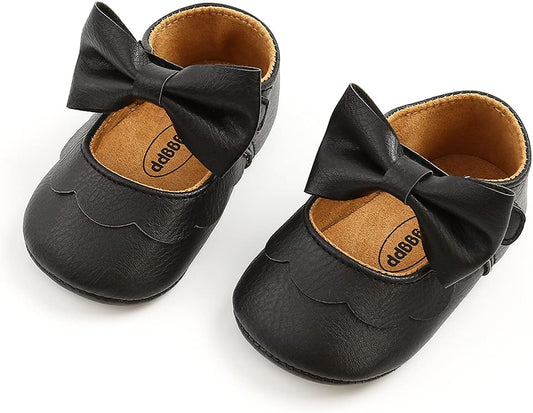 Baby Shoes Mary Jane Flats Non Slip Soft Sole Infant Toddler Sneakers First Walkers Party Christmas Dress Shoes