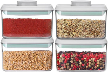 Pop Containers with Lids - Stackable Airtight Food Storage Kitchen Pantry Storage Containers for