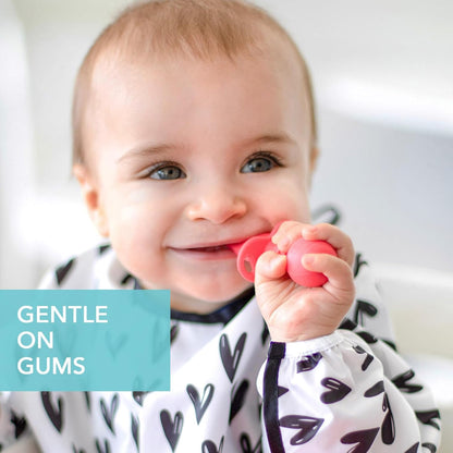 Bumkins Baby Utensils Set, Chewtensils Silicone Spoons for Dipping, Self-Feeding, Baby Led Weaning