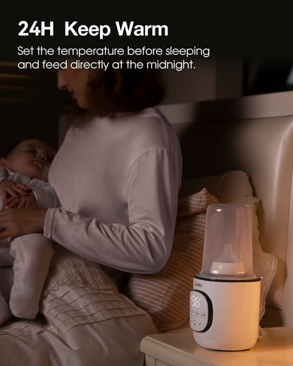 LAREX Bottle Warmer, Fast Baby Bottle Warmer for Breastmilk and Formula, with Timer and Accurate