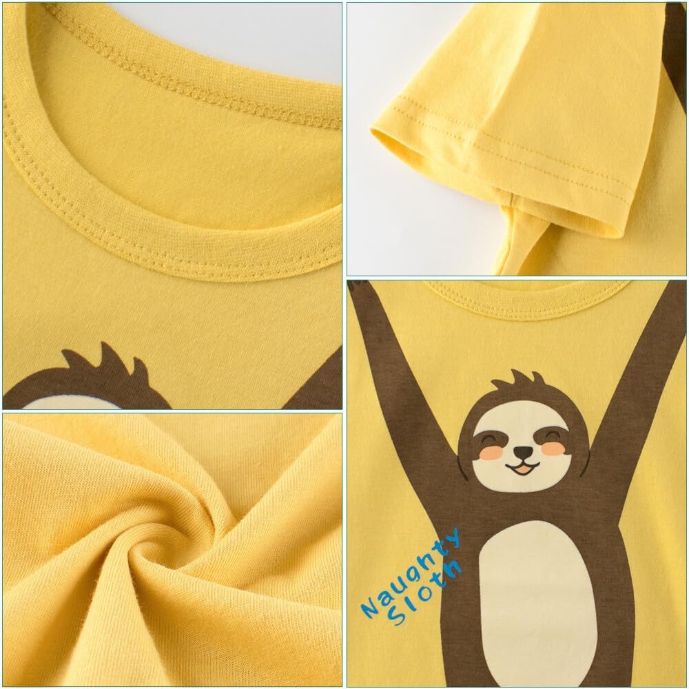 Boys' 4-Pack Excavator Short Sleeve Crewneck T-Shirts Top Tee Size 2-7 Years Toddler Boys' Value Pack Cotton T-Shirt