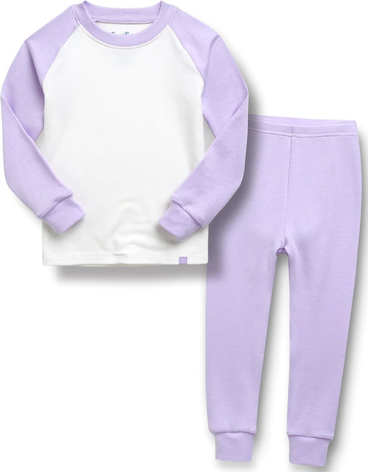 VAENAIT 6M-12Y Toddler Toddler Kids Toddler Girls Boys Soft Comfy Modal Tencel Solid Raglan