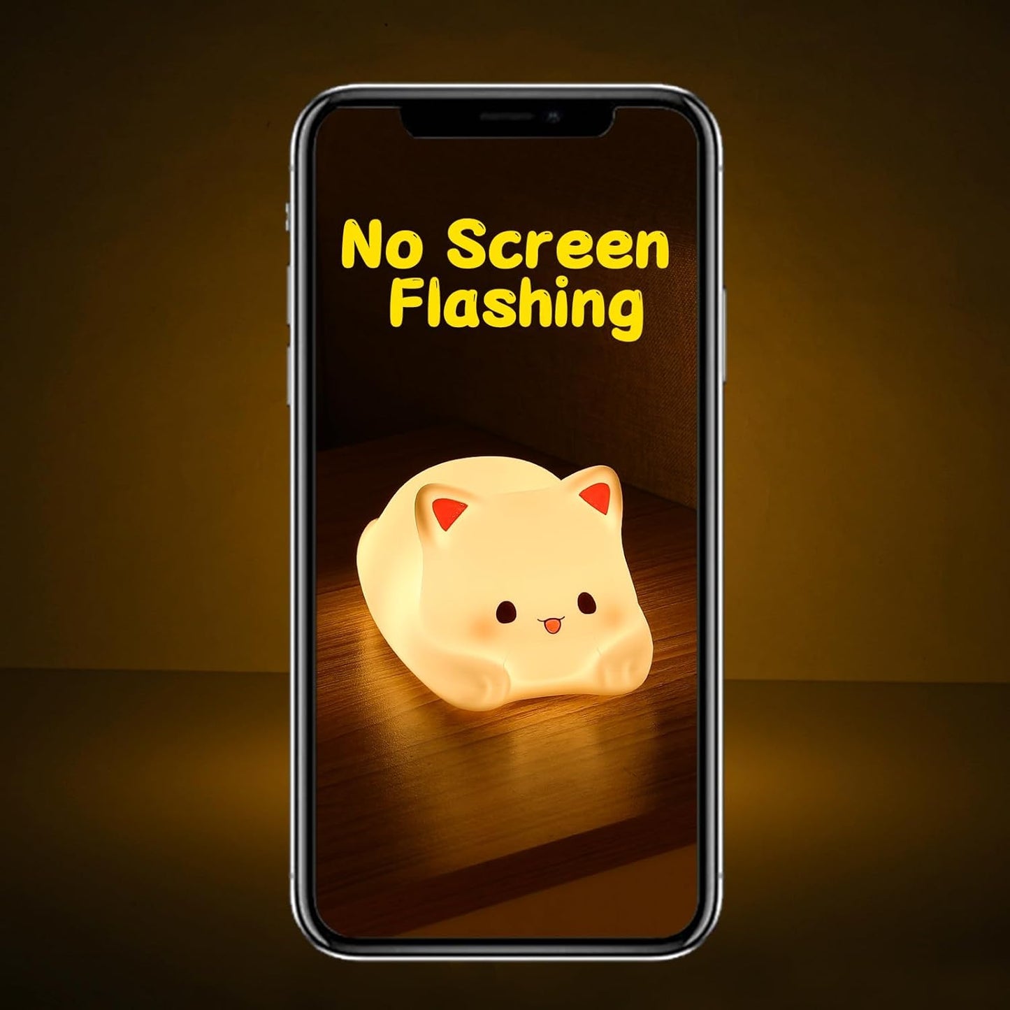 LOVERUIS Cute Night Light for Kids Cat Night-Light Baby Girl Squishy NightLight 1/3 Hour Timer Kitty Light Baby Dimmable Nursery Lamp Colorful Nightlight Gift for Kid Toddler Kawaii Bedroom (Kiki)