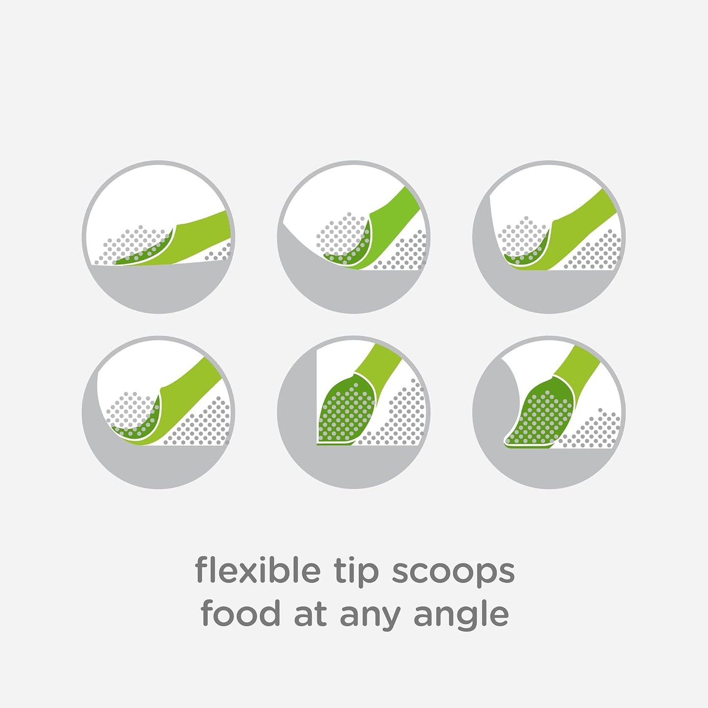 Olababy 100% Silicone Soft Tip Feeding Spoon for Parent Led Weaning 2 Count (Pack of 1 )