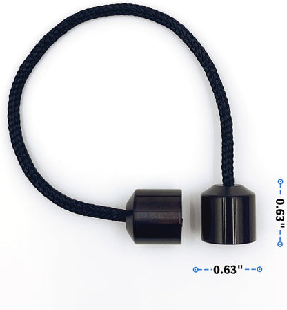 Titanium Alloy Beads - Worry Fidget Beads Skill Toys - Portable EDC Metal Fidget Toys - Gifts for Skill Players - with Parachute Cord (Black)