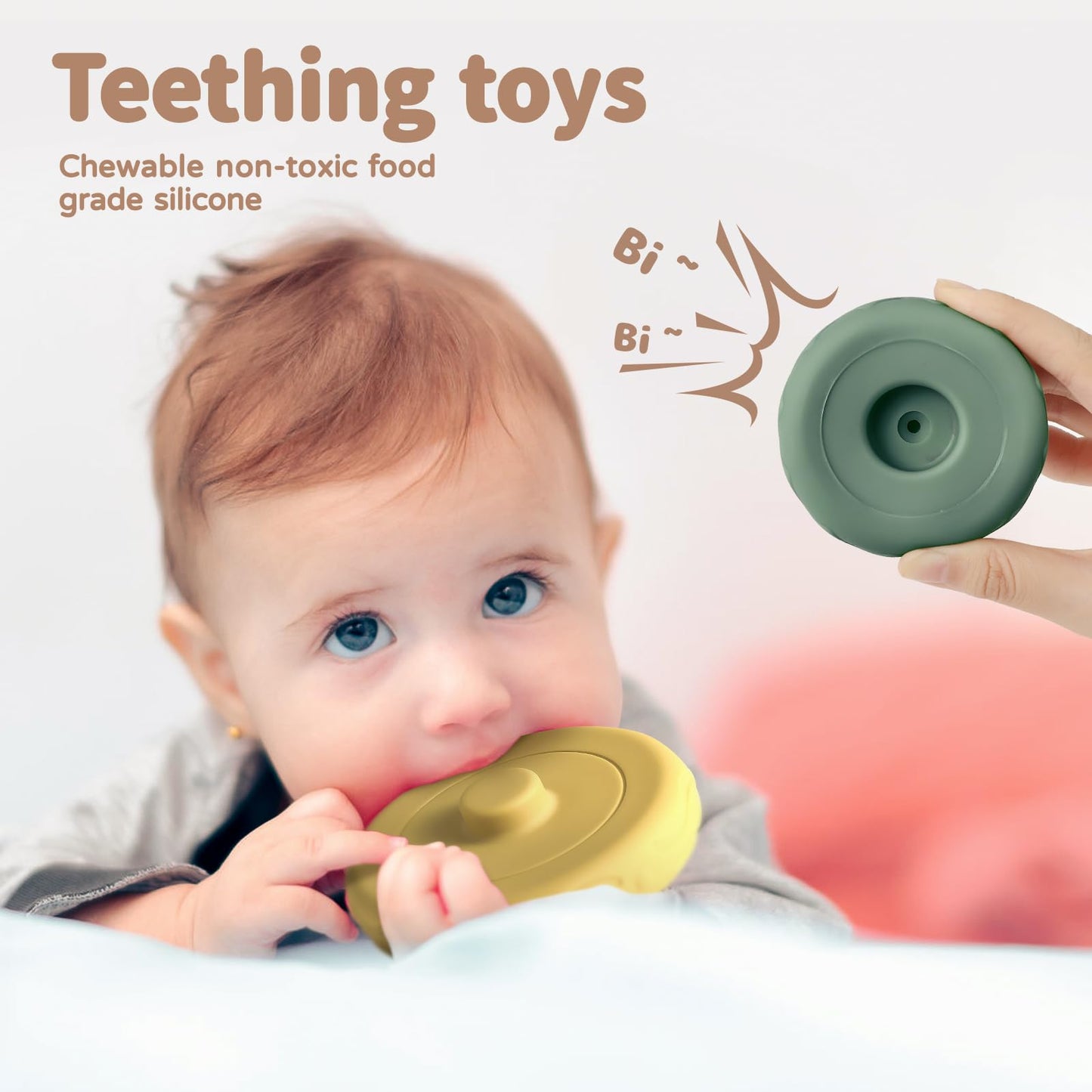 Mini Tudou Stacking Nesting Rings Baby Toy 6 PCS 4.7in for 6 Months+