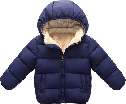 Baby Boy Girl Padded Puffer Jacket Winter Snow Warm Coat For Kid Outwear