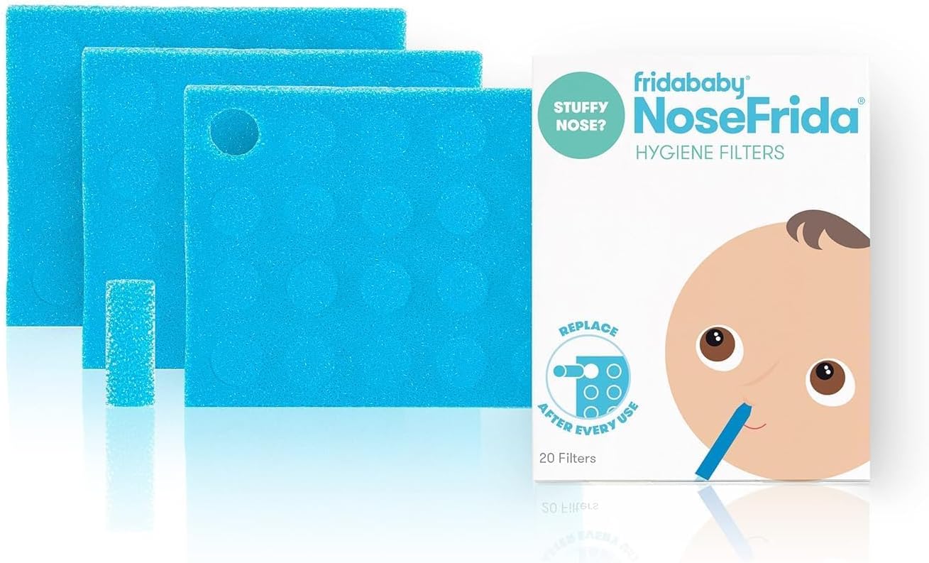 Frida Baby Nasal Aspirator Original 60 NoseFrida Filter Refills, Replacement Filters, Hygiene