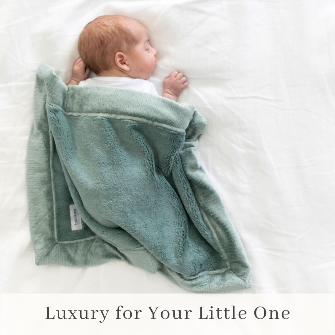 SARANONI Security Blankets for Babies Super Soft Boutique Quality Lush Luxury Baby Blanket (Mini