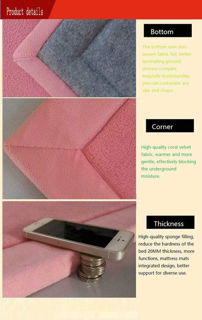 Children Play Mat, V-mix Handmade Weaving Plush Foam Play Crawling Rugs for Baby, Toddler, and Children Play Blanket, Yoga Mat, Exercise Mat-Cushy- Soft & Thick Hypoallergenic, Non-Toxic, Reversible