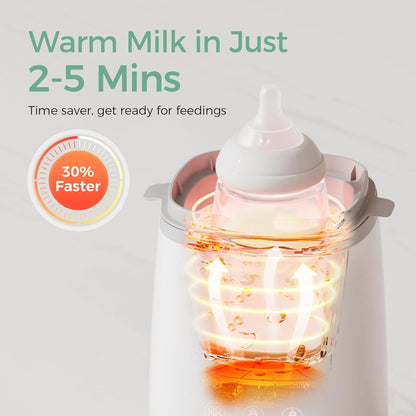 Momcozy Bottle Warmer, Fast Bottle Warmers for All Bottles with Timer, Accurate Temperature Control