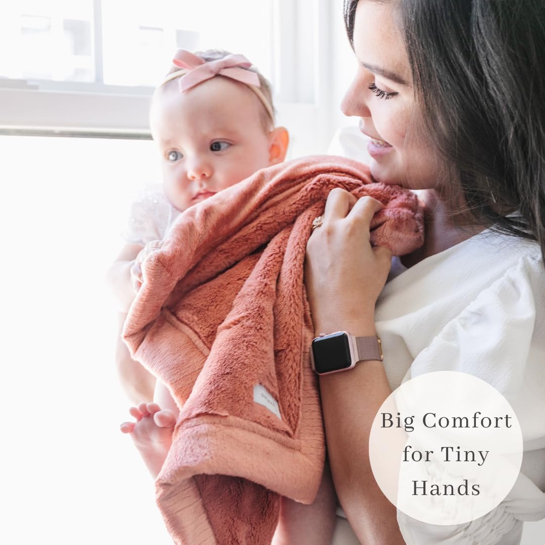 SARANONI Security Blankets for Babies Super Soft Boutique Quality Lush Luxury Baby Blanket (Mini