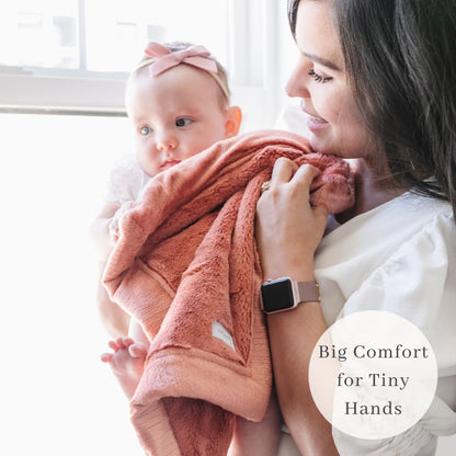 SARANONI Security Blankets for Babies Super Soft Boutique Quality Lush Luxury Baby Blanket (Mini