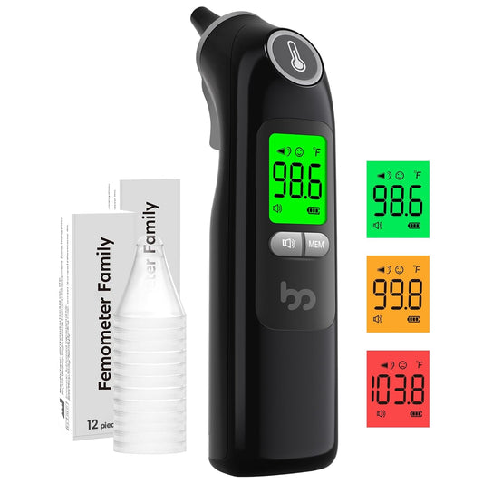 Ear Thermometer, Highly Accurate Ear Thermometer for Kids, Adults and Babies, 30 Memory Recall, 1s