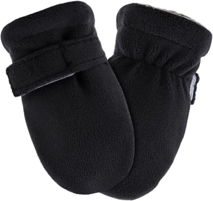 Zsedrut No Scratch Baby Mittens Toddler Infant Fleece Lined Gloves Winter Warm Mitten for Baby Boys Girls