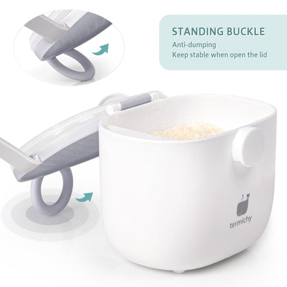 Termichy Baby Formula Dispenser, Portable Formula Dispenser Container with Scoop and Carry Handle