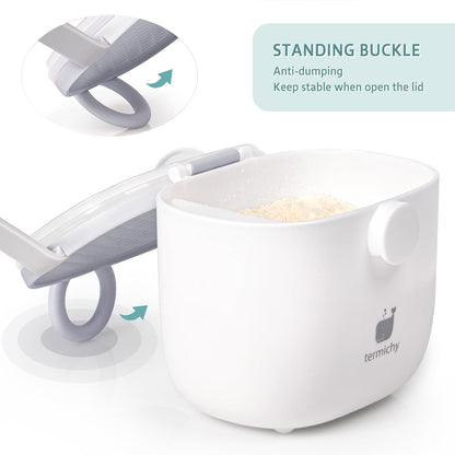 Termichy Baby Formula Dispenser, Portable Formula Dispenser Container with Scoop and Carry Handle