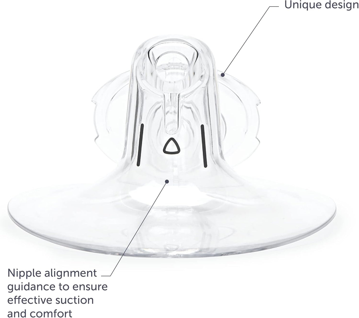 Elvie Pump Breast Shield - 24mm | 2 Pack Nipple Shield Flange for Pumping Breast Milk | Breast