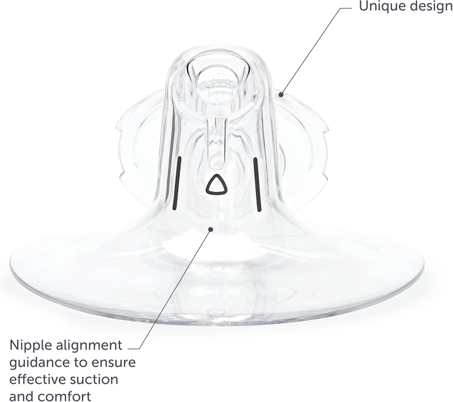 Elvie Pump Breast Shield - 24mm | 2 Pack Nipple Shield Flange for Pumping Breast Milk | Breast