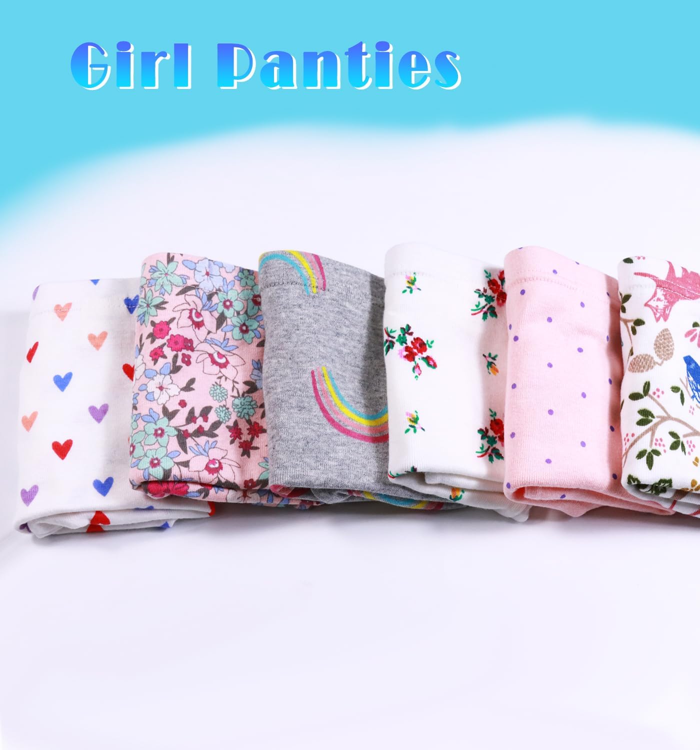 Boboking Soft Cotton Girls' Panties Boyshort Little Girls' Underwear Toddler Undies