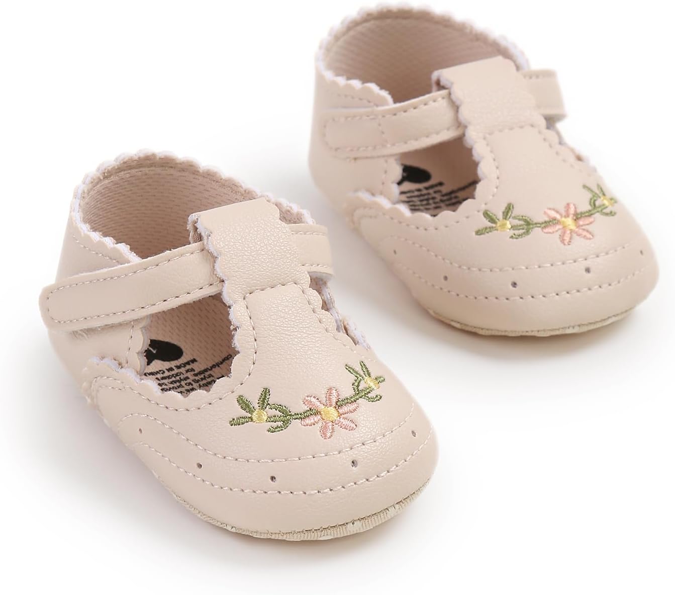 Baby Shoes Mary Jane Flats Non Slip Soft Sole Infant Toddler Sneakers First Walkers Party Christmas Dress Shoes