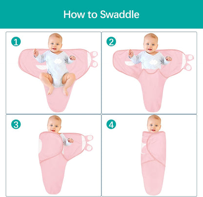 Biloban Baby Swaddles 0-3 Months for Girls, Cotton Swaddle Blanket, Newborn Essentials, Grey &